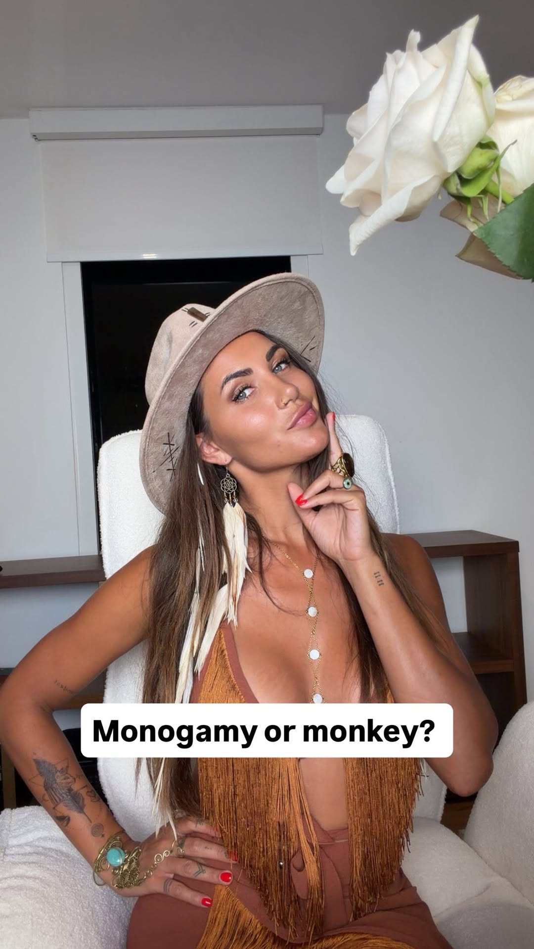 Reel: Monogamy or monkey? — Linnebel in a suede hat talking relationships
